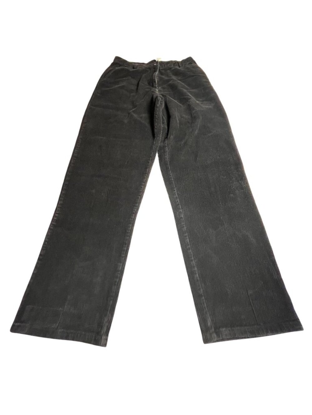 Woolrich Women’s 16 Black Corduroy Pants 16 Cotton High-Rise Straight-Leg VTG